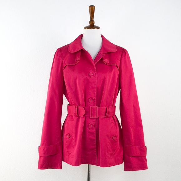 Halogen Jackets & Blazers - Halogen Pink Trench Style Light Weight Jacket